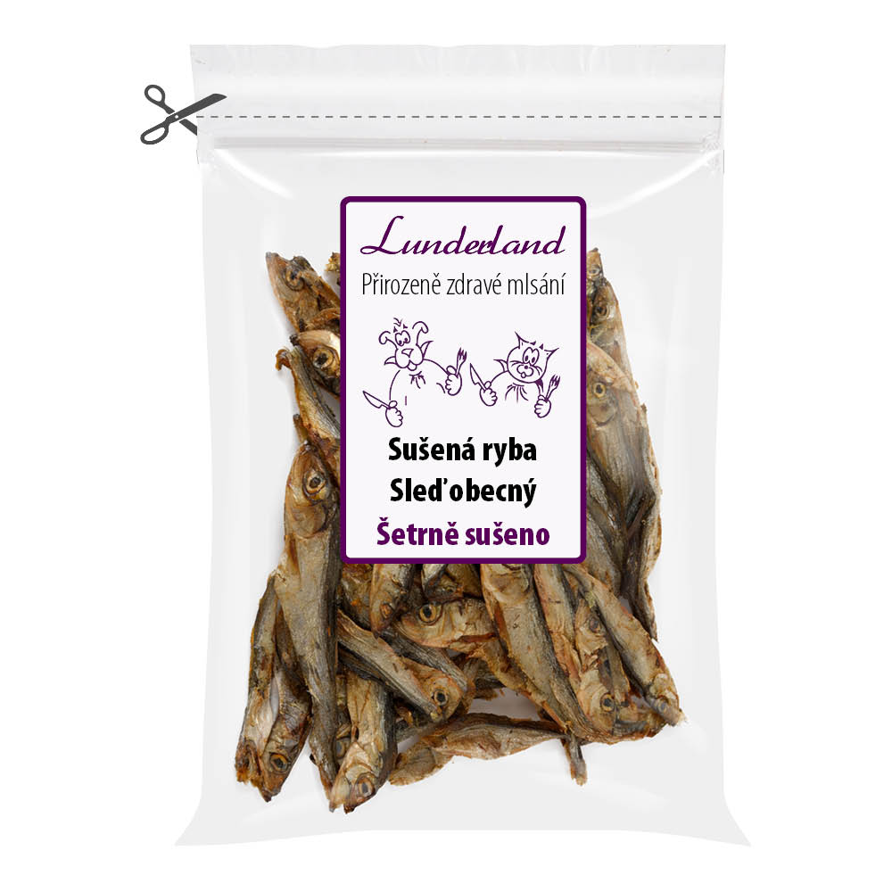 Lunderland Sušená ryba Sleď obecný Váha: 200 g