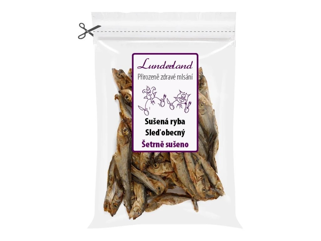 Lunderland Sušená ryba Sleď obecný Váha: 200 g