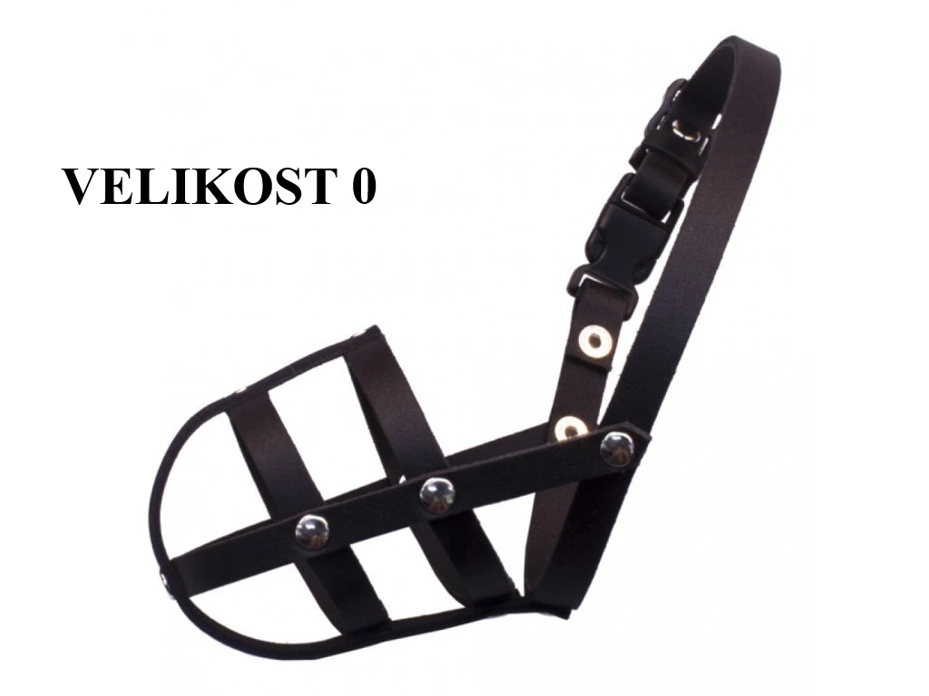 BF Kožený náhubek pro psy Velikost: 0