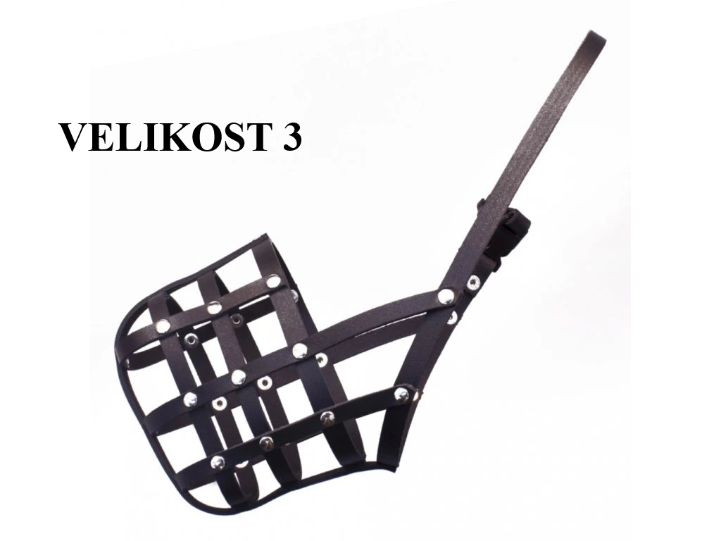 BF Kožený náhubek pro psy - vel. 3 Velikost: 3