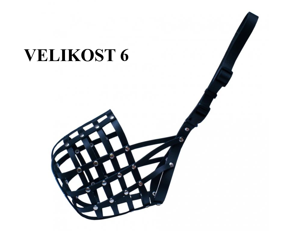 BF Kožený náhubek pro psy Velikost: 6