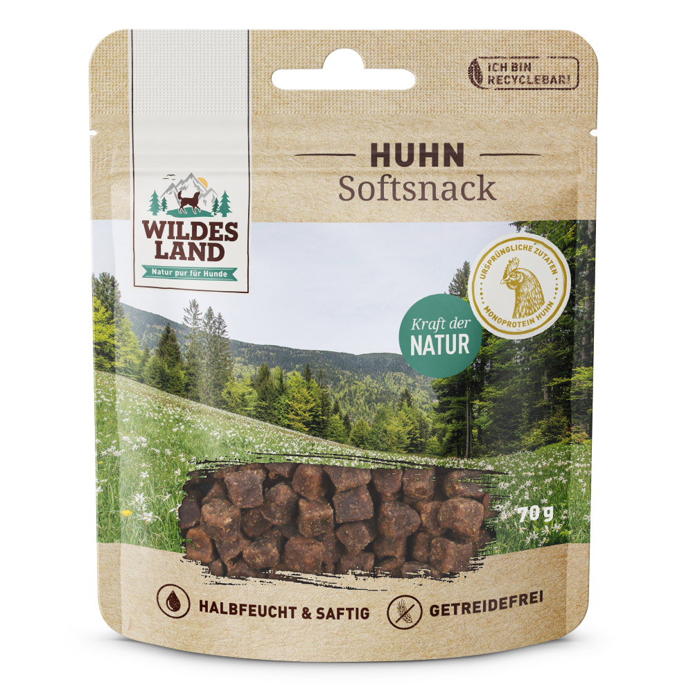 Wildes Land měkká svačinka - kuře Váha: 70 g