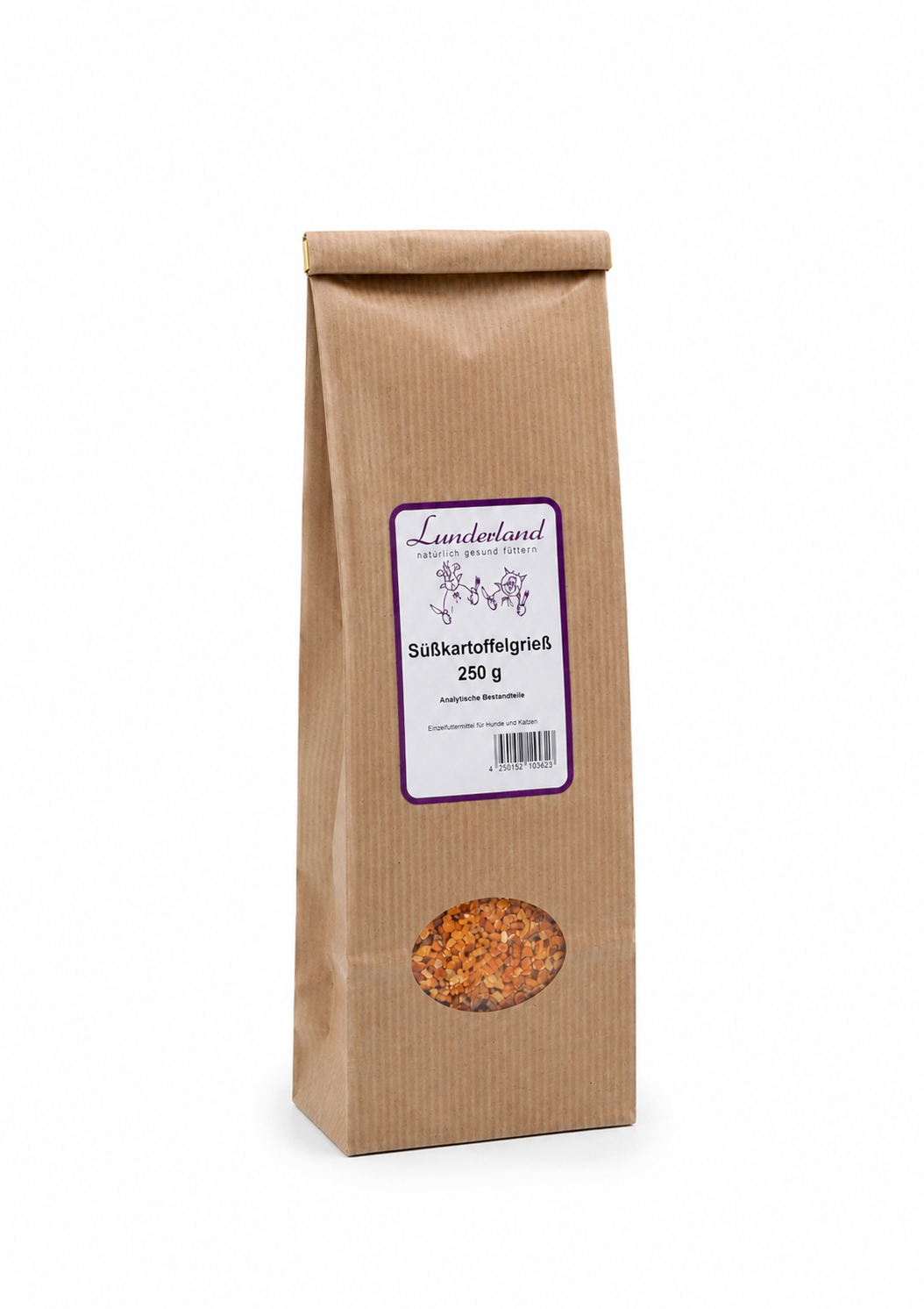 Lunderland Zelenina pro psy a kočky - Batáty - sušené Váha: 250 g