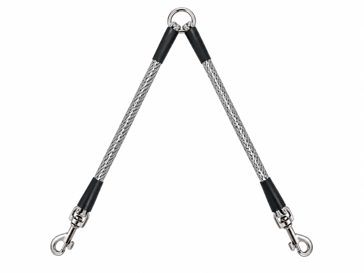 BF Rozdvojka na vodítko - šedá 40 cm / 10 mm Velikost: 40 cm / 10 mm, Barva: Šedá