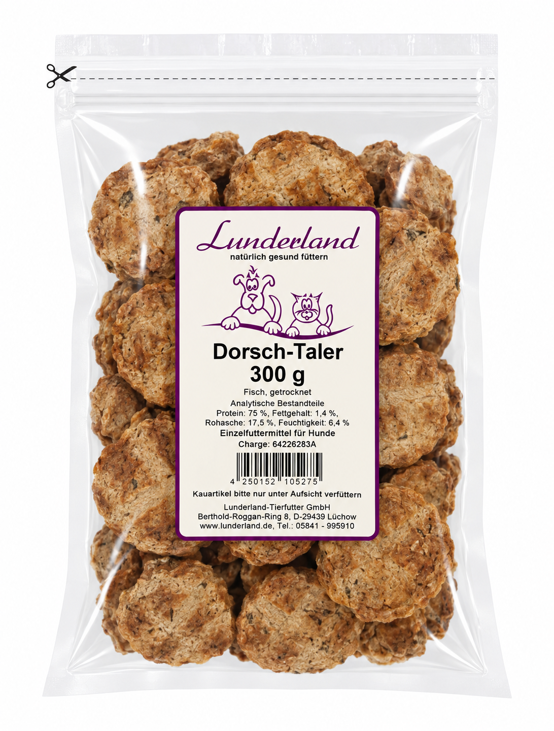 Lunderland Medailonky z tresky Váha: 300 g