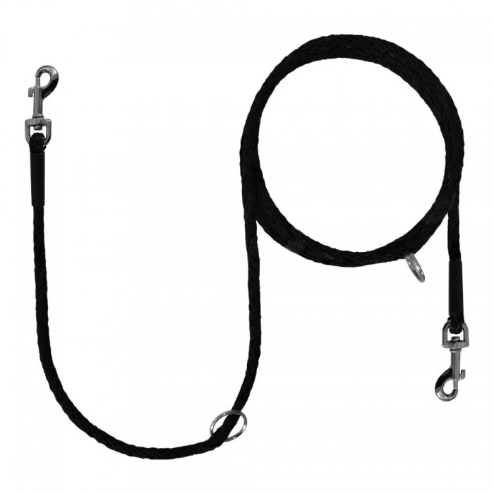 BF Přepínací vodítko lanové černé Velikost: 240 cm / 6 mm