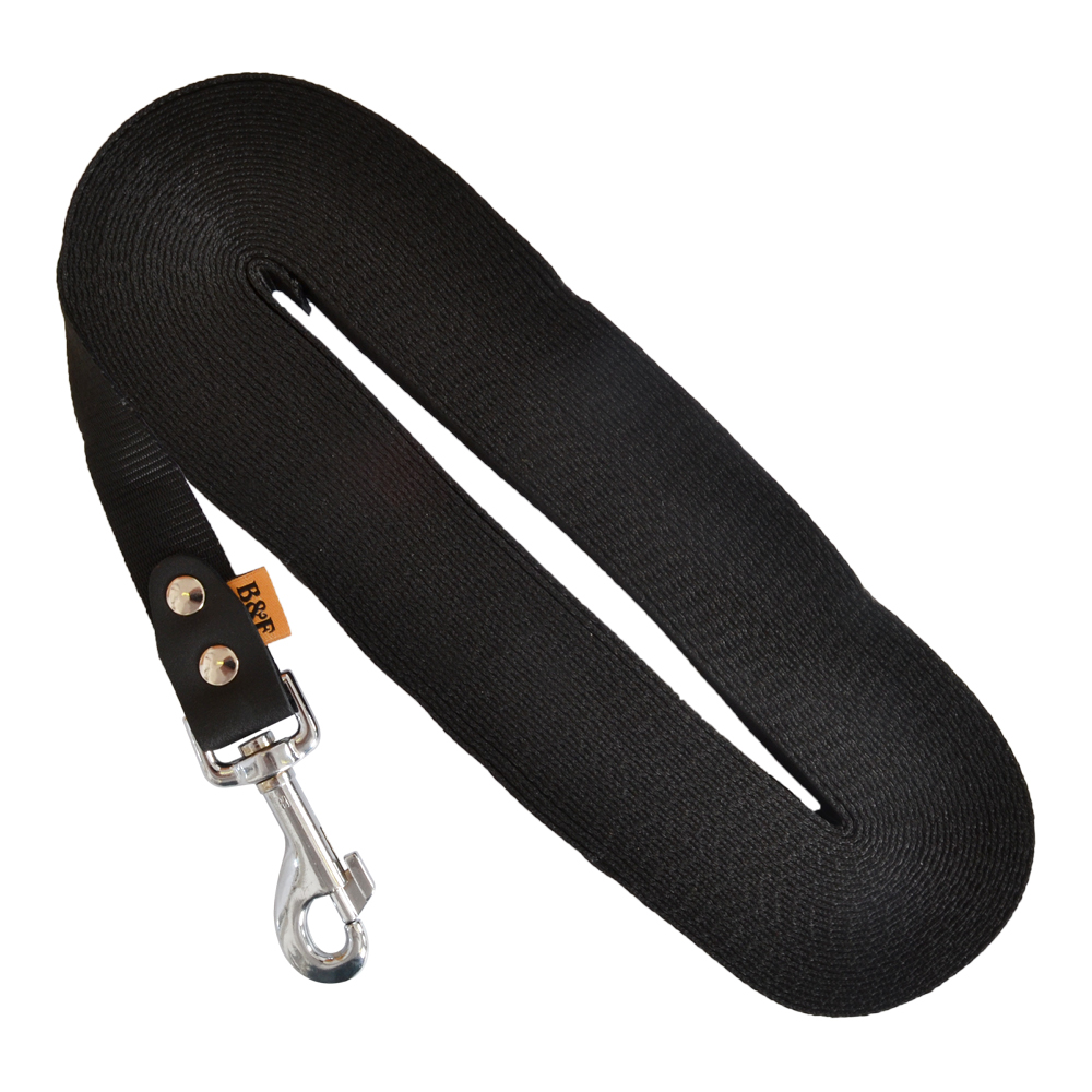 BF Stopovací vodítko popruh černé 15 m Velikost: 15 m