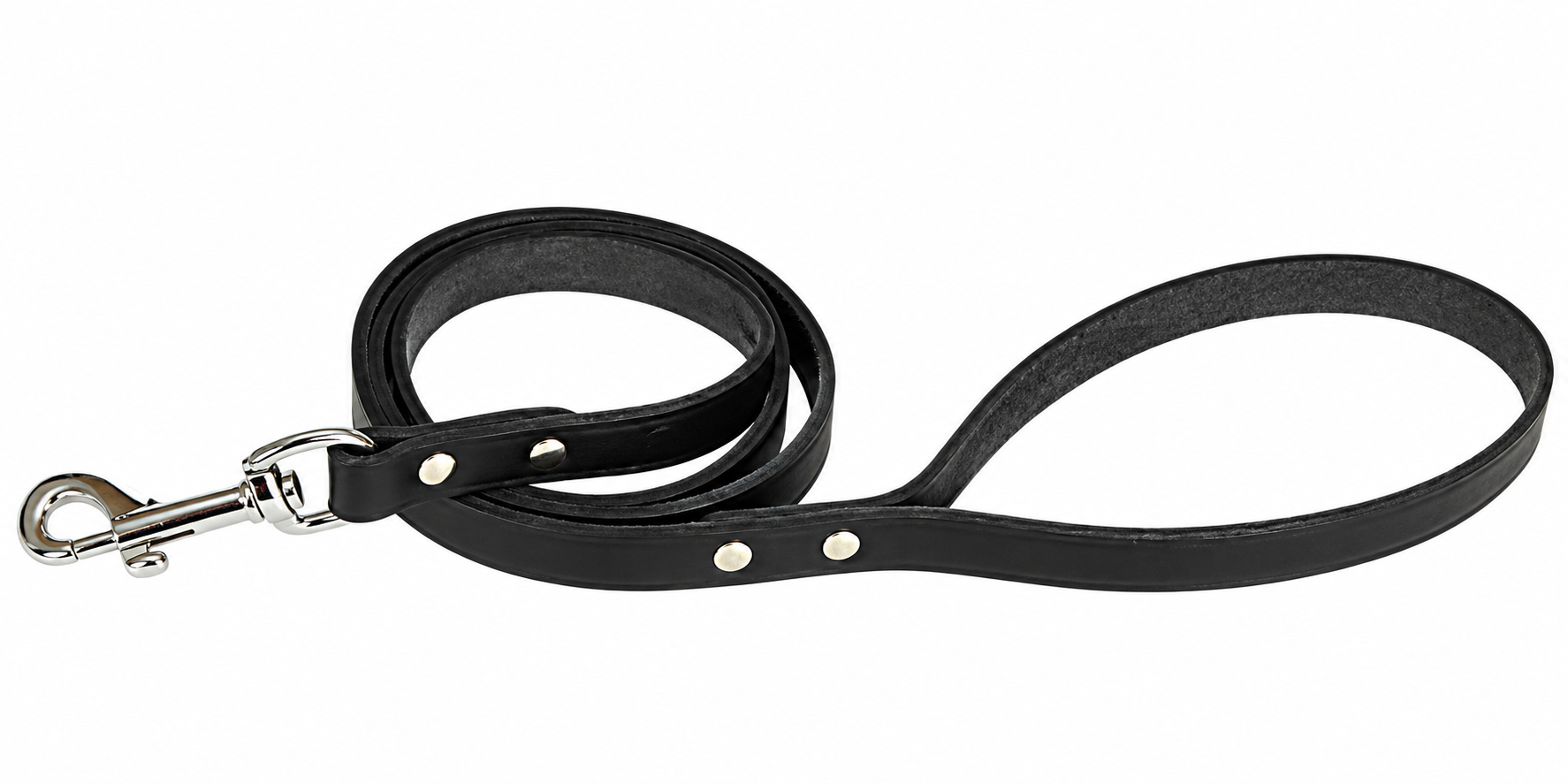 BF Vodítko kožené černé 120 cm / 16 mm Velikost: 120 cm / 16 mm