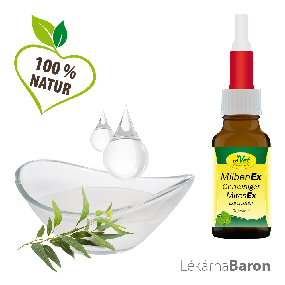 Čistič uší - Roztoč Ex - cdVet Objem: 20 ml