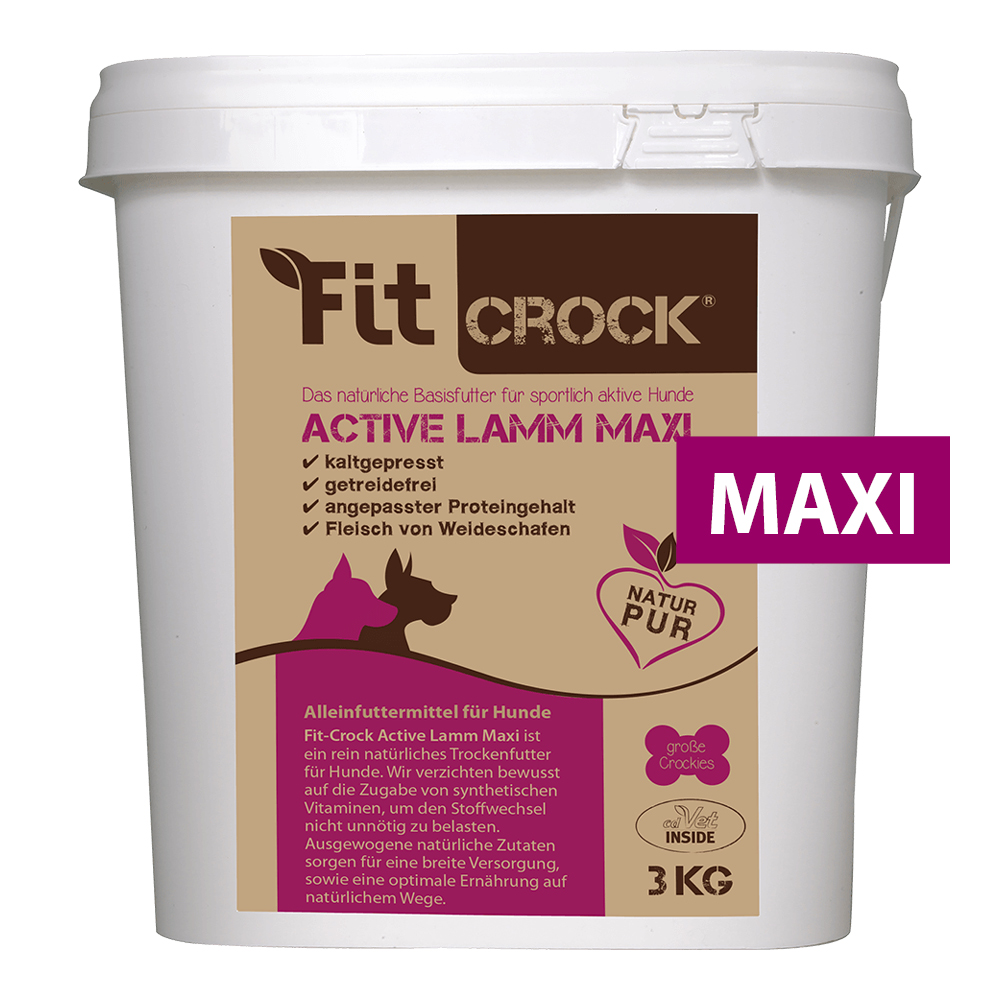 cdVet Fit-Crock Active Jehněčí - granule lisované za studena Balení: 3 kg - MAXI