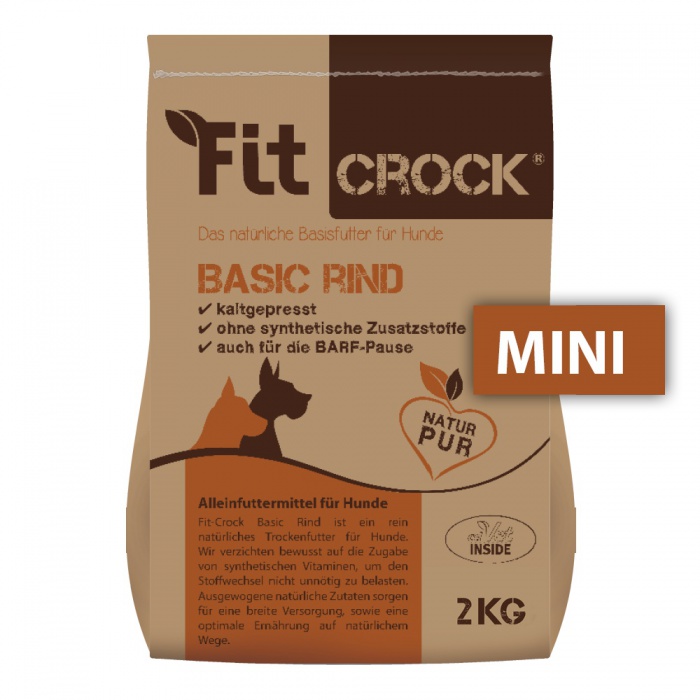 cdVet Fit-Crock Basic Hovězí - granule lisované za studena Balení: 2 kg - MINI