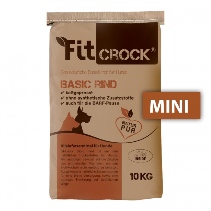 cdVet Fit-Crock Basic Hovězí - granule lisované za studena Balení: 10 kg - MINI
