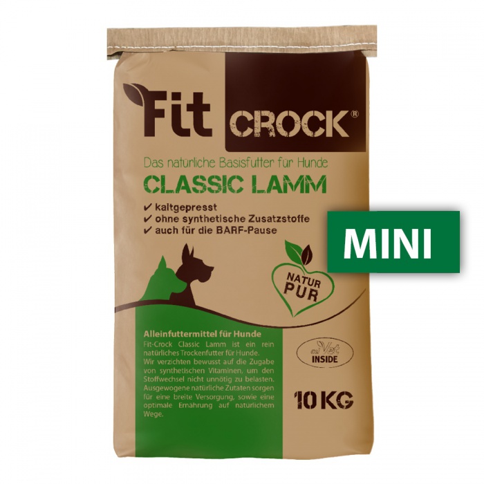 cdVet Fit-Crock Classic Jehněčí - granule lisované za studena Balení: 10 kg - MINI