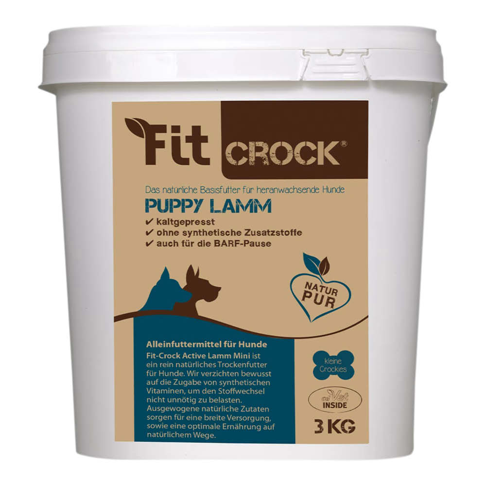 cdVet Fit-Crock pro štěňata Jehněčí - granule lisované za studena Balení: 3 kg - MINI