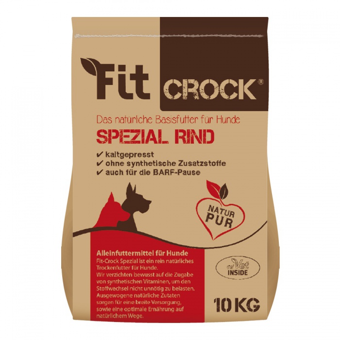 cdVet Fit-Crock Special Hovězí - granule lisované za studena Balení: 10 kg - MIDI