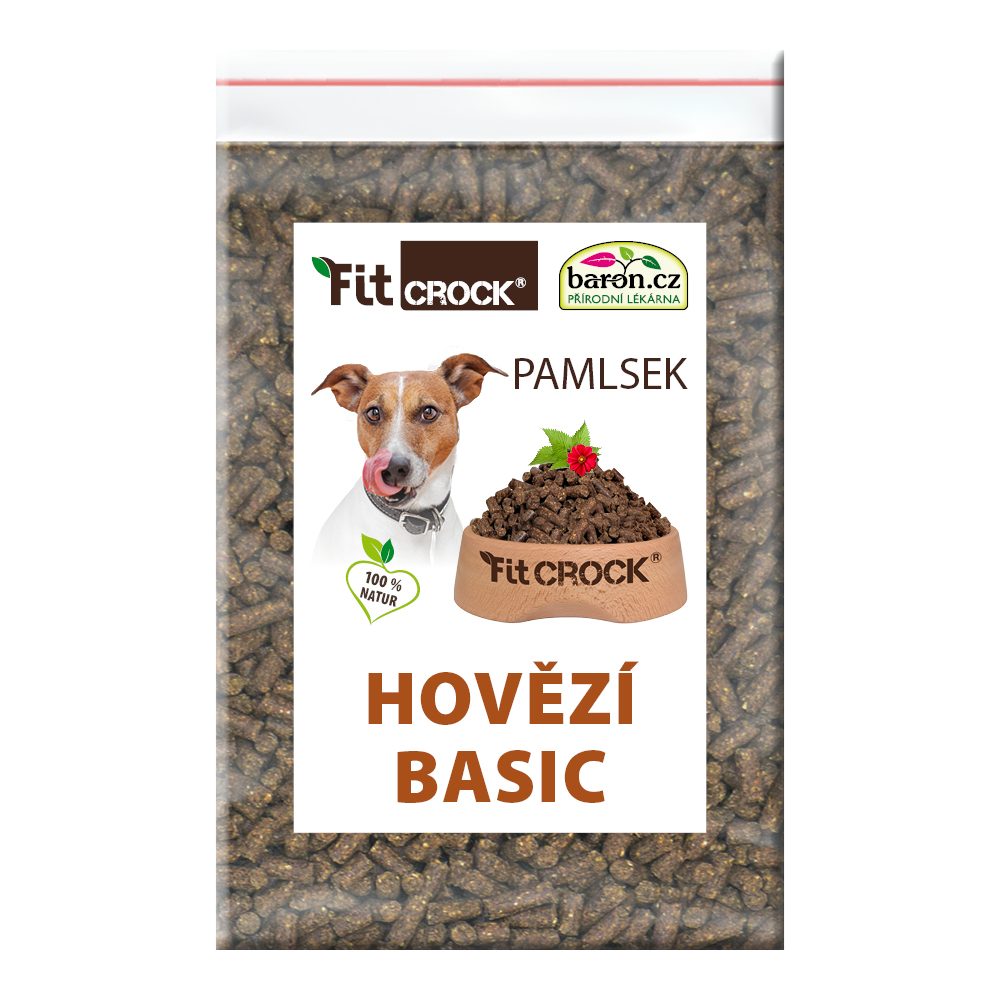 cdVet Hovězí pamlsek Fit-Crock - MAXI Balení: Vzorek 200 g - MINI