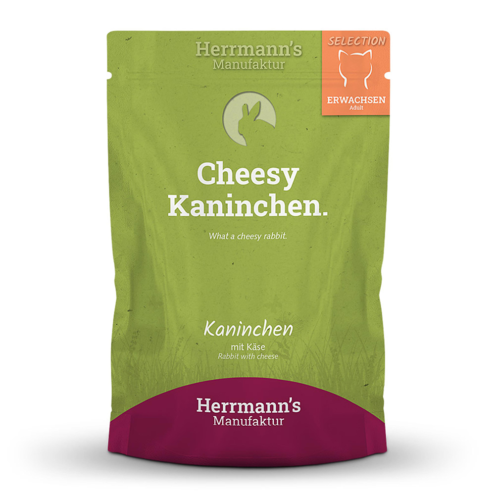 Herrmann's Kapsička pro kočky - Králičí maso s Bio sýrem - 100 g Váha: 100 g