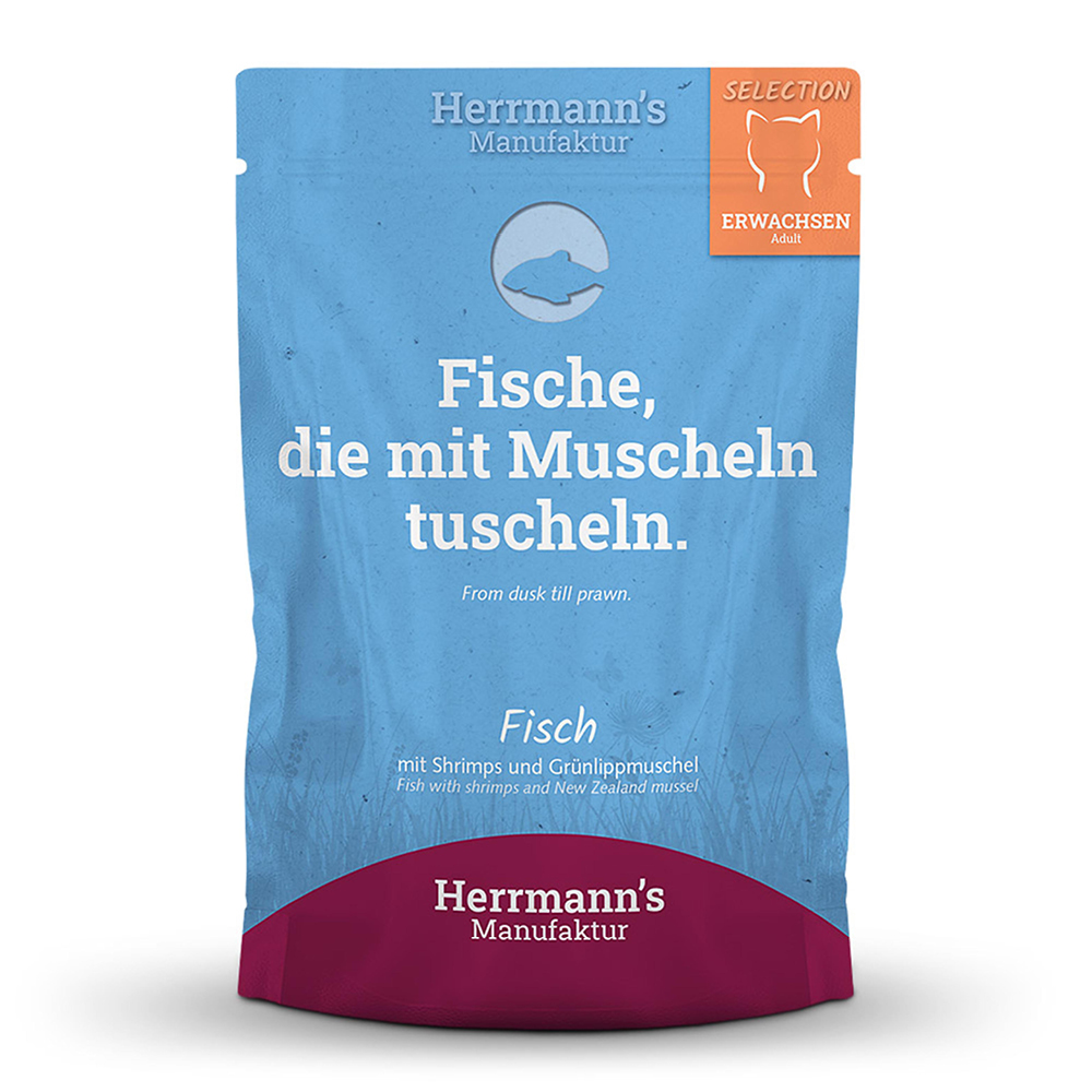 Herrmann's Kapsička pro kočky - Ryba s krevetkami a mušlí - 100 g Váha: 100 g