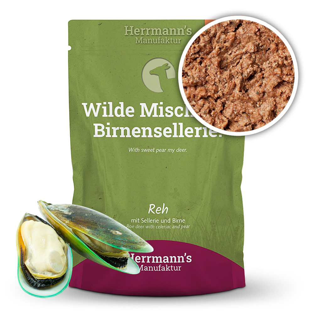 Herrmann's Kapsička pro kočky - Srnčí s Bio celerem a hruškou - 100 g Váha: 100 g
