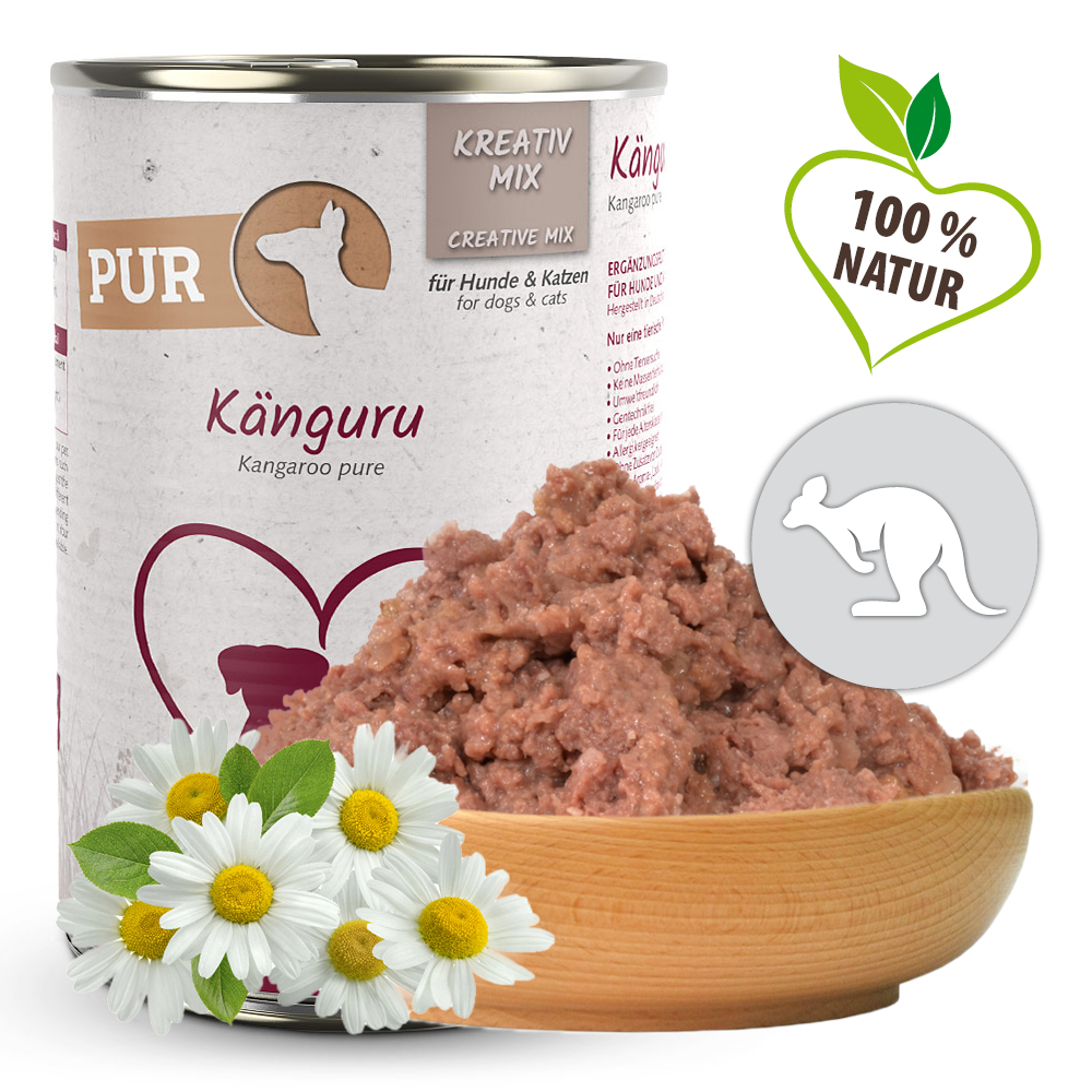 Herrmann's Konzerva pro psy a kočky - Klokaní maso Váha: 400 g