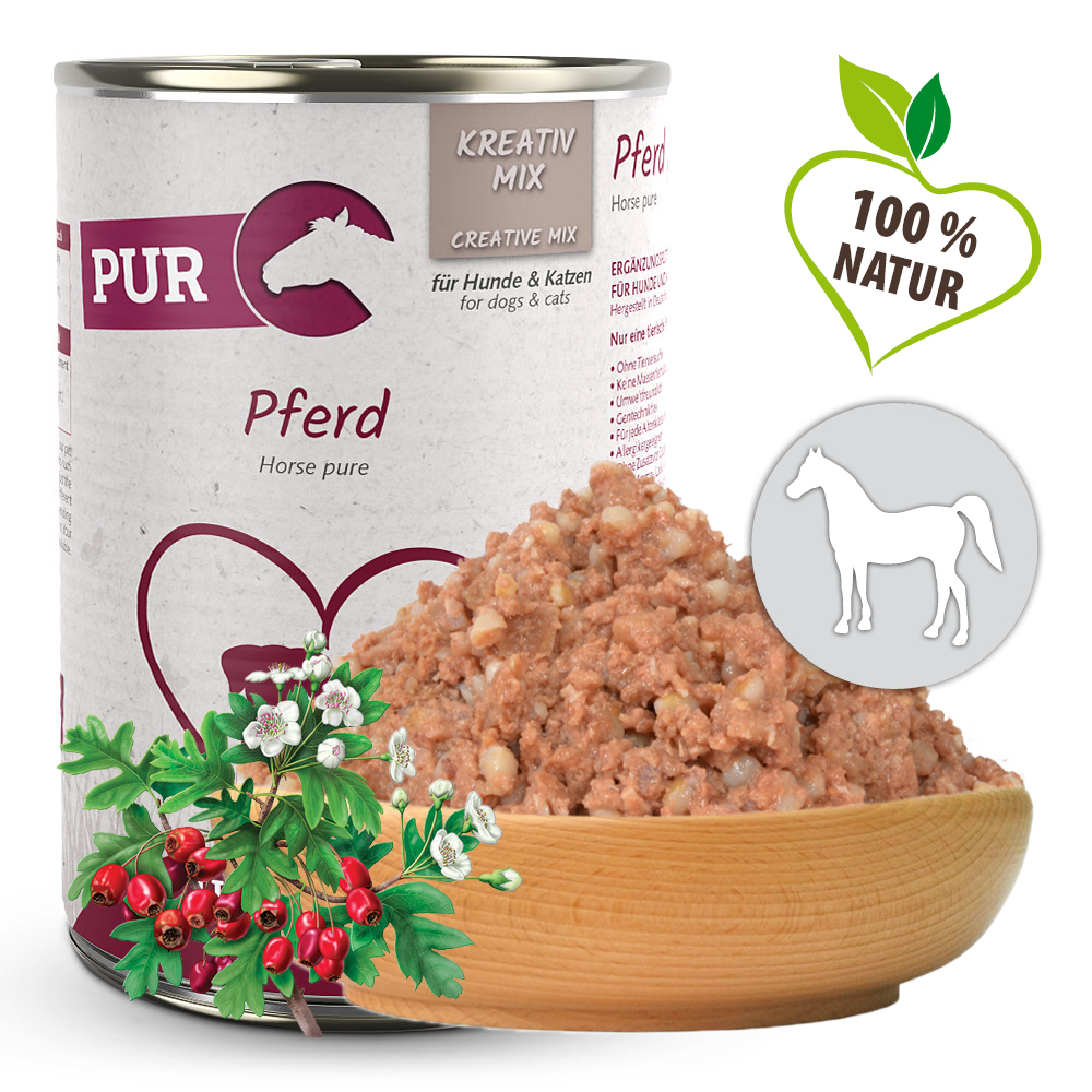 Herrmann's Konzerva pro psy a kočky - Koňské maso Váha: 800 g