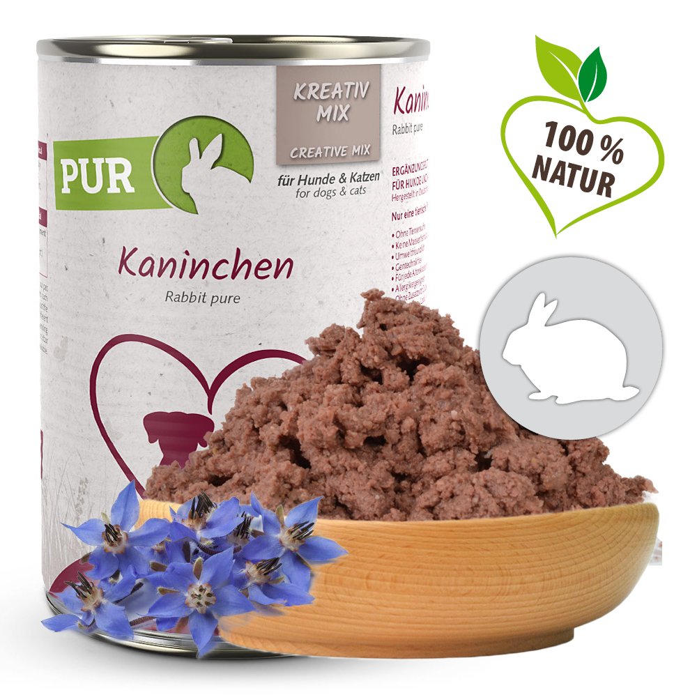 Herrmann's Konzerva pro psy a kočky - Králičí maso Váha: 400 g