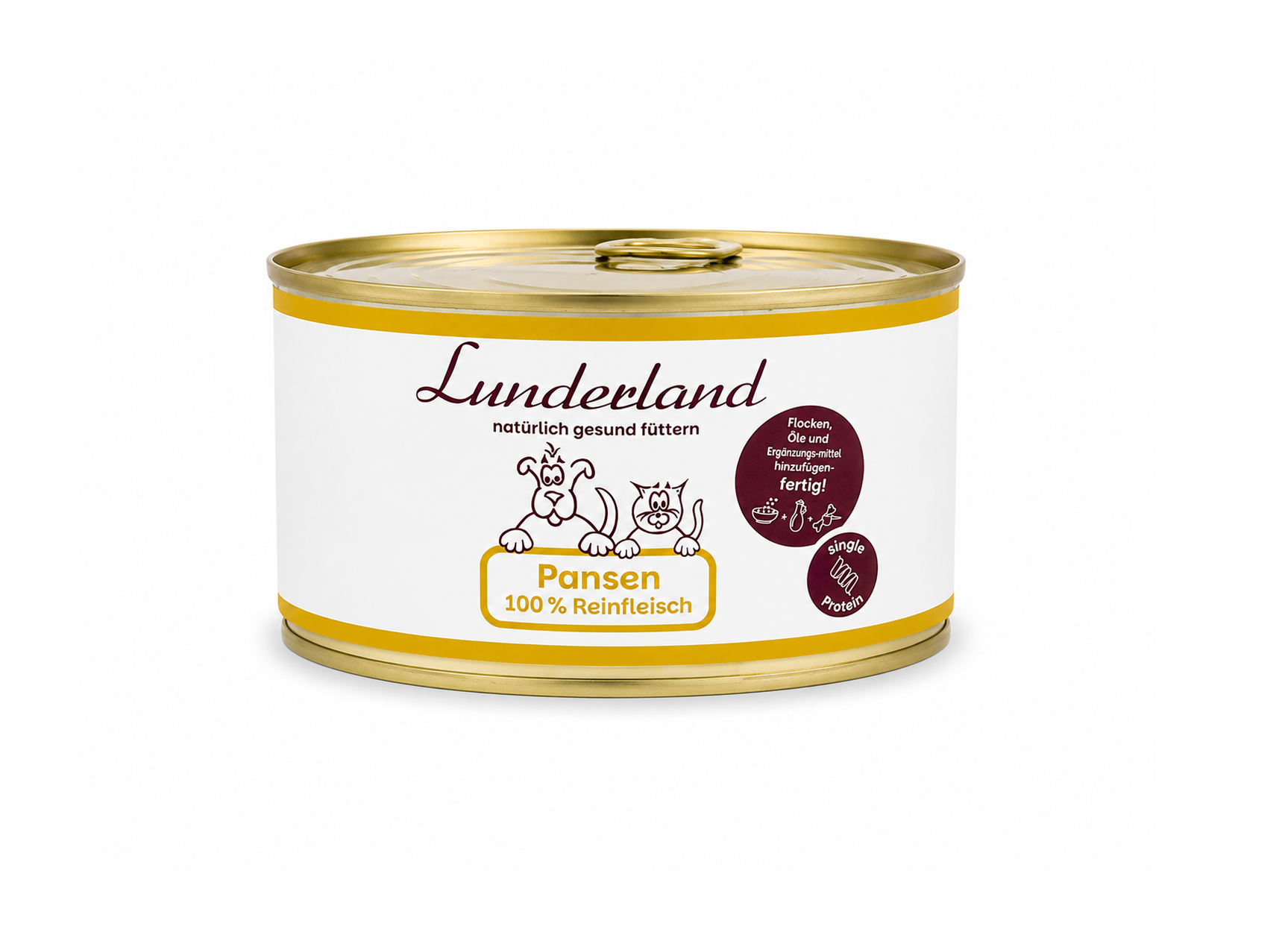 Konzerva pro psy a kočky - Hovězí dršťky - Lunderland Váha: 300 g