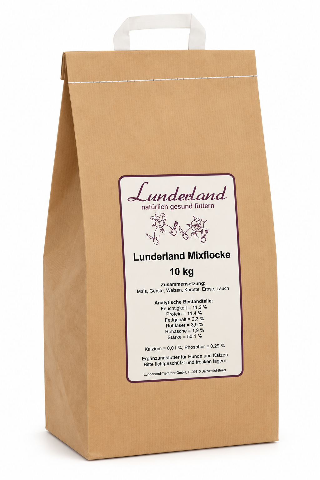 Lunderland Vločkový mix + 30 % zeleniny Váha: 10 kg