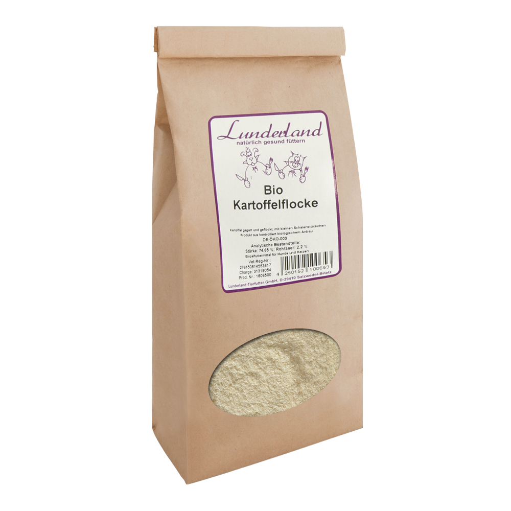 Lunderland Zelenina pro psy a kočky - Bramborové vločky Váha: 500 g