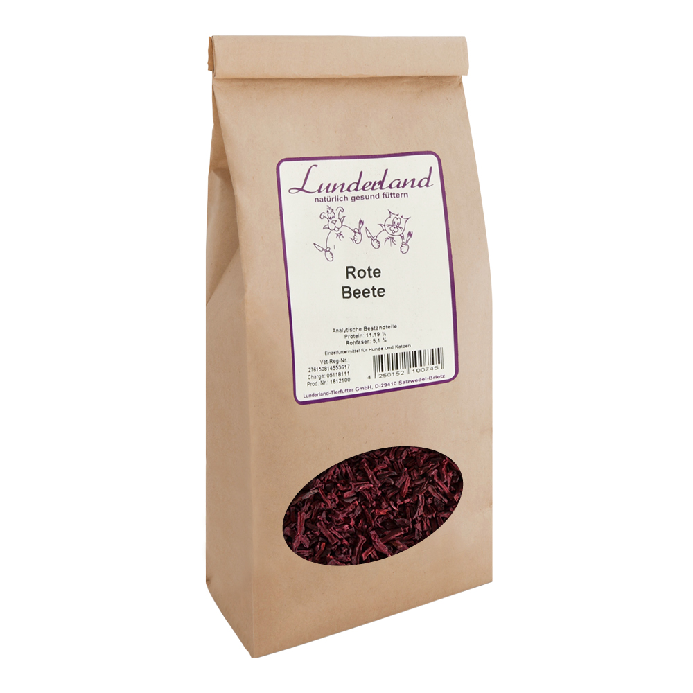 Lunderland Zelenina pro psy a kočky - Červená řepa - sušená Váha: 400 g
