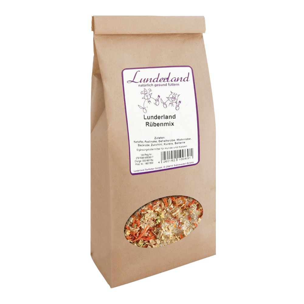 Lunderland Zelenina pro psy a kočky - Řepná směs - 100% bez obilnin Váha: 1 kg