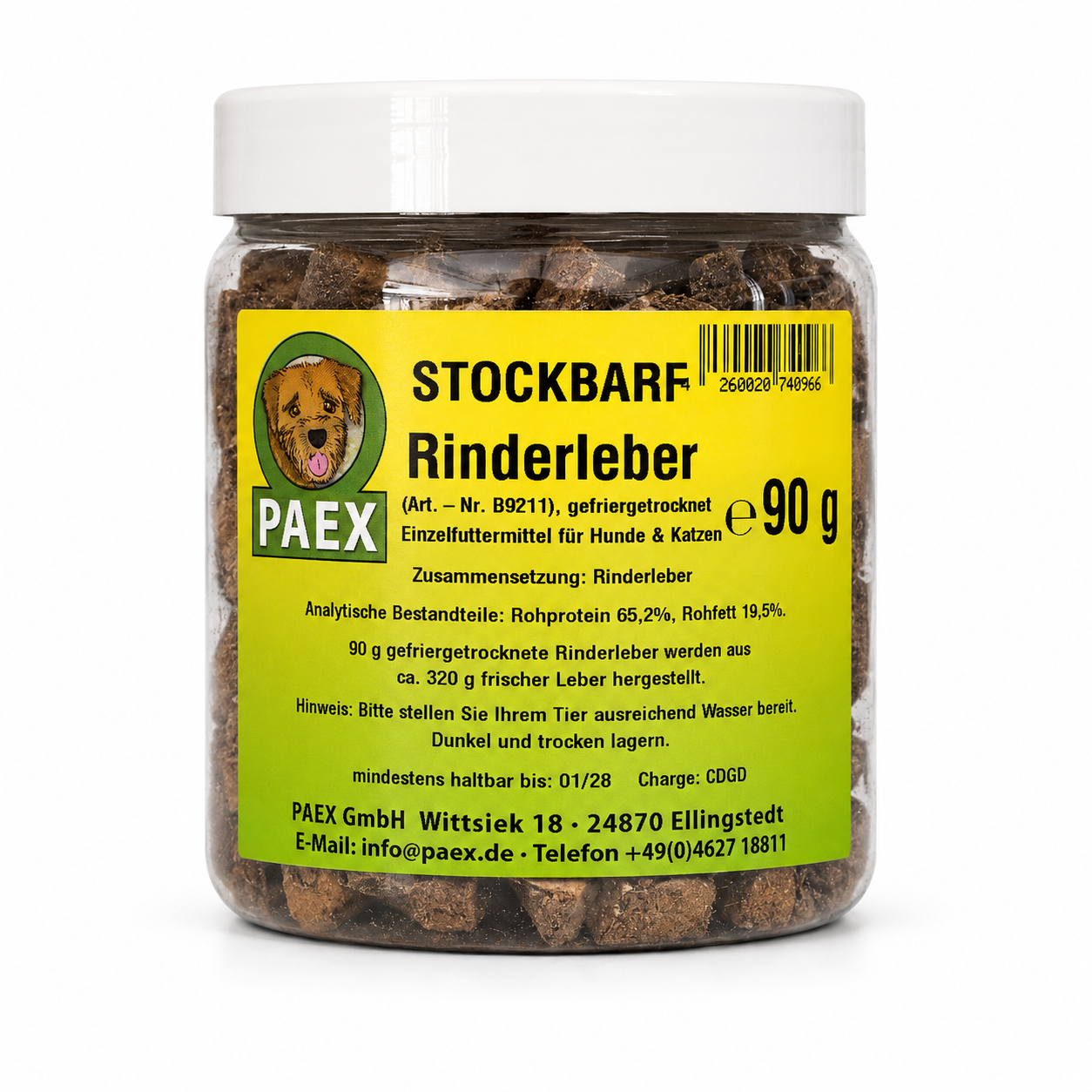Paex Hovězí játra, mrazem sušená 90 g Váha: 90 g