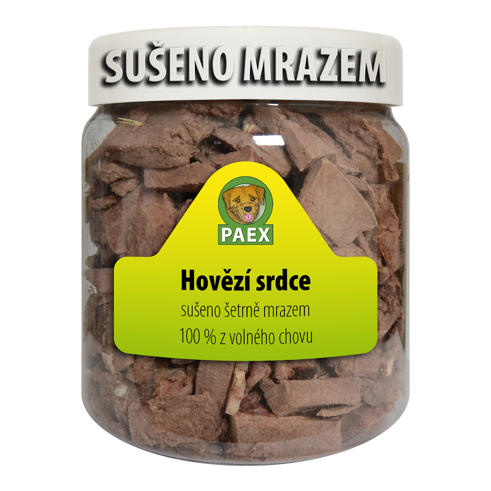 Paex Hovězí srdce, mrazem sušené 70 g Váha: 70 g