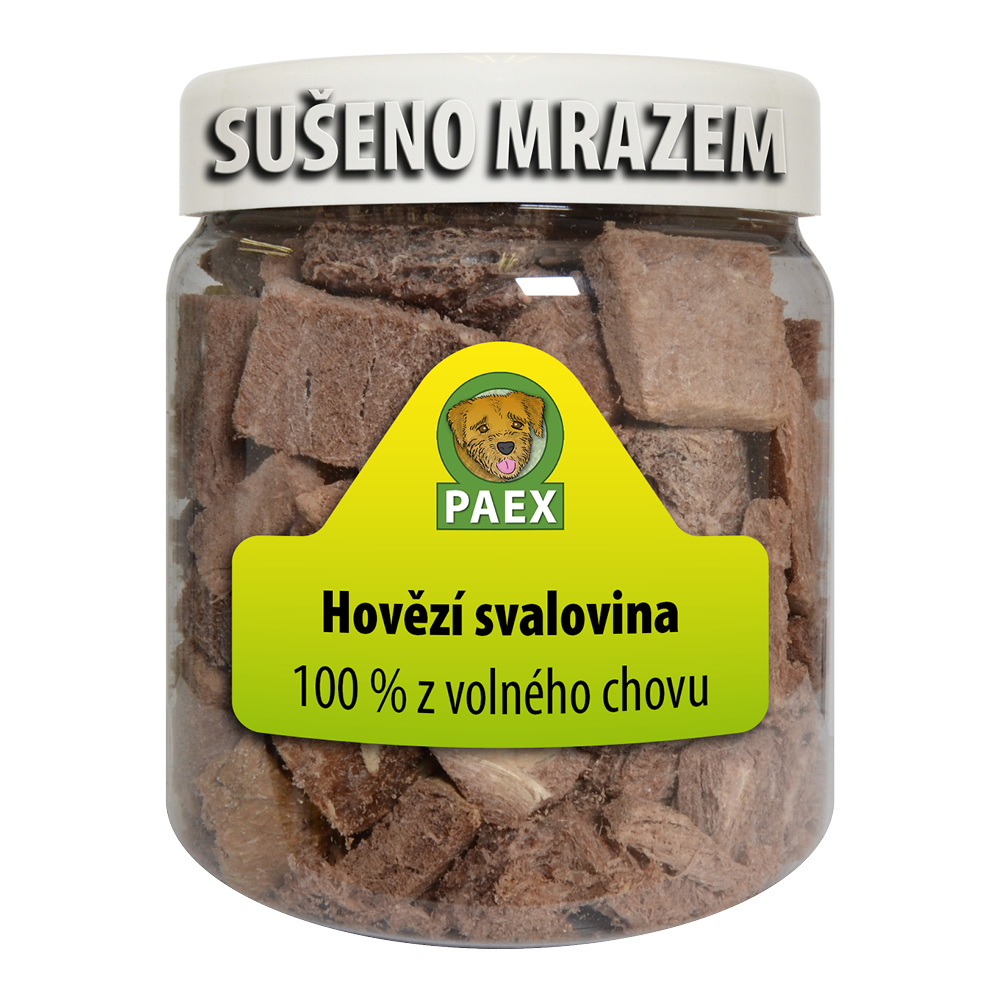 Paex Hovězí svalovina, mrazem sušená 70 g Váha: 70 g
