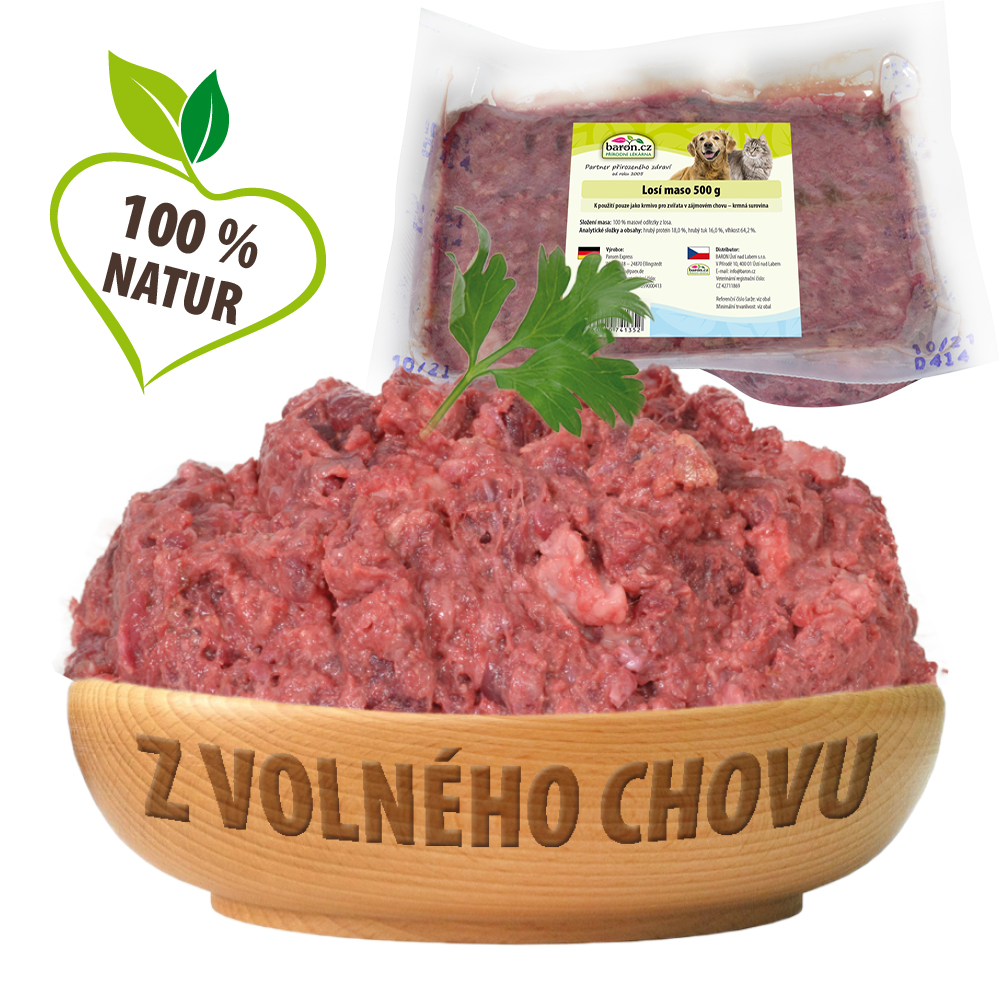 Paex Losí maso pro psy a kočky 500 g Váha: 500 g