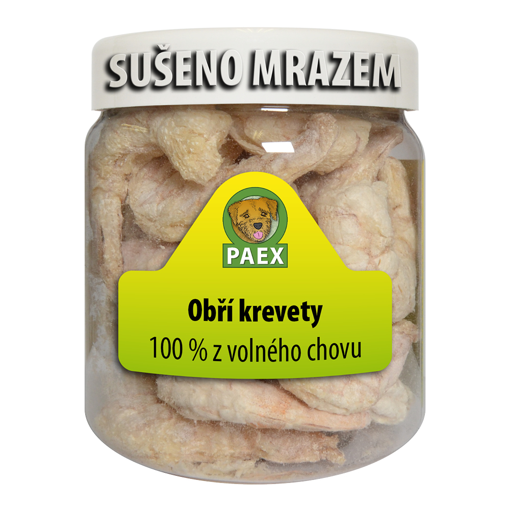 Paex Obří krevety, mrazem sušené 50 g Váha: 50 g