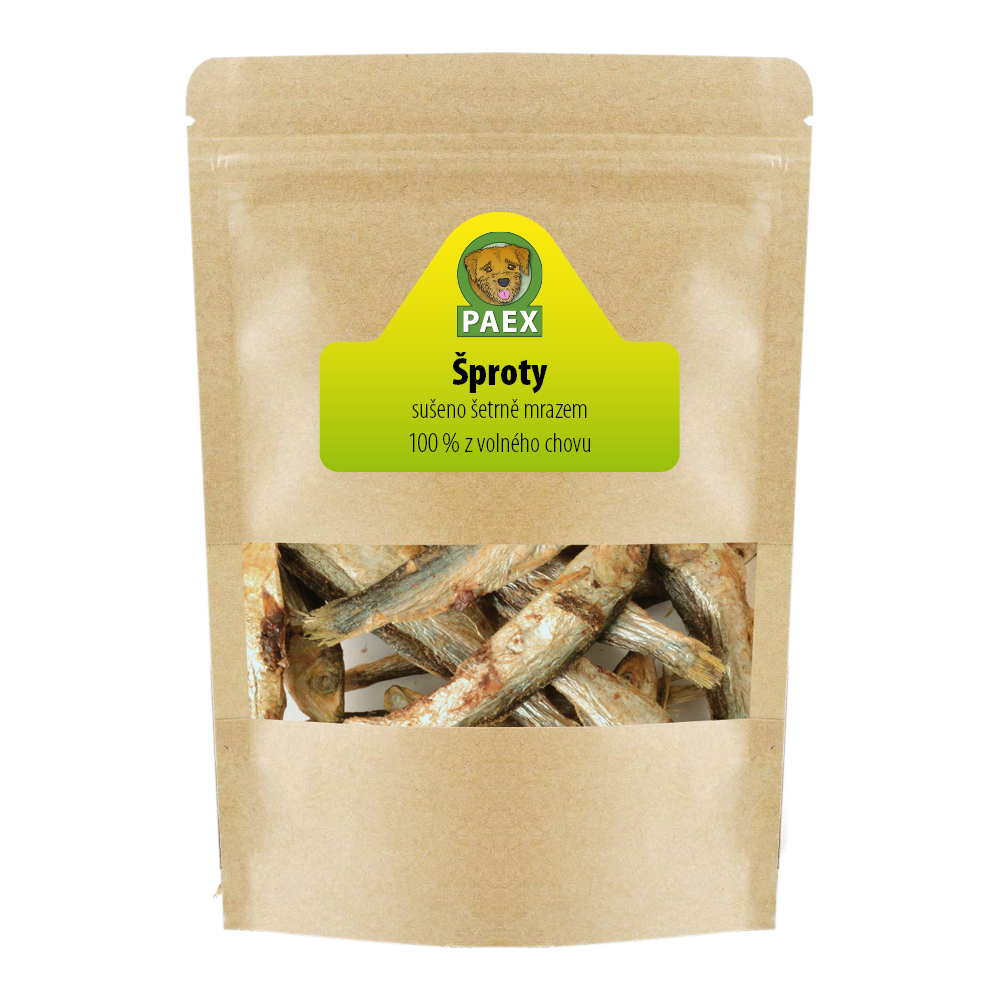 Paex Šproty, mrazem sušené 80 g Váha: 80 g