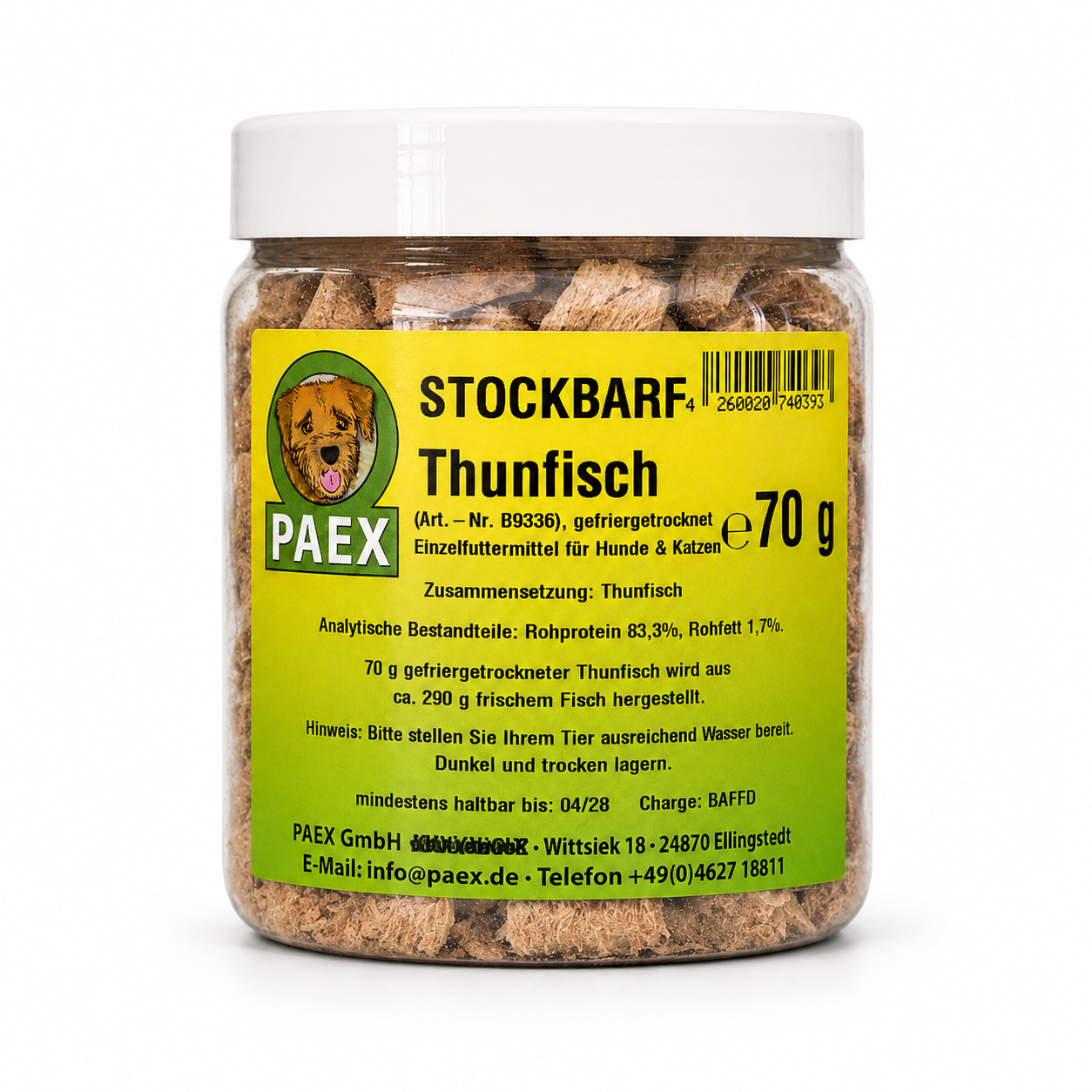 Paex Tuňák, mrazem sušený 70 g Váha: 70 g