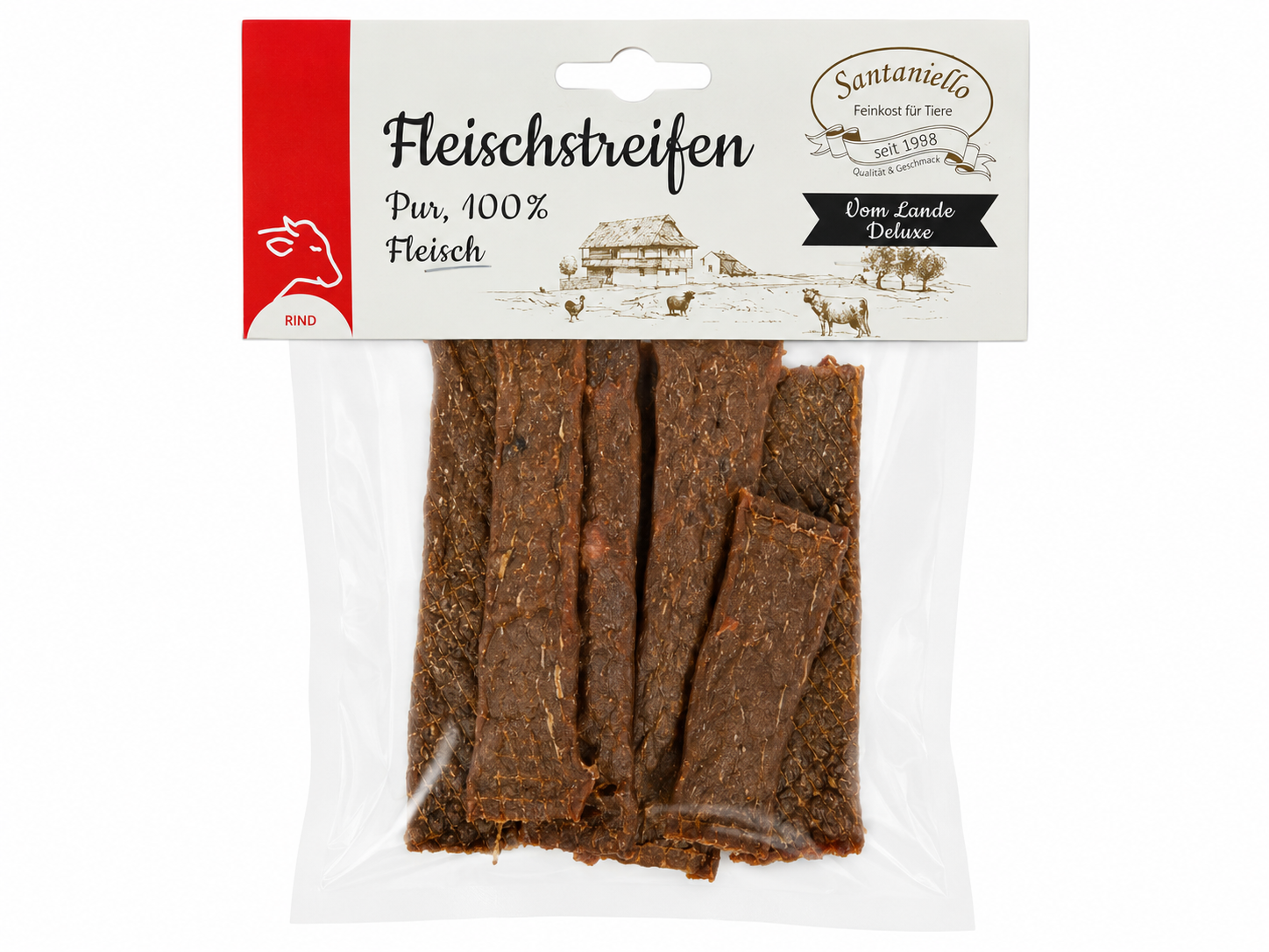 Santaniello Plátky z hovězího masa pro psy 100 g Váha: 100 g