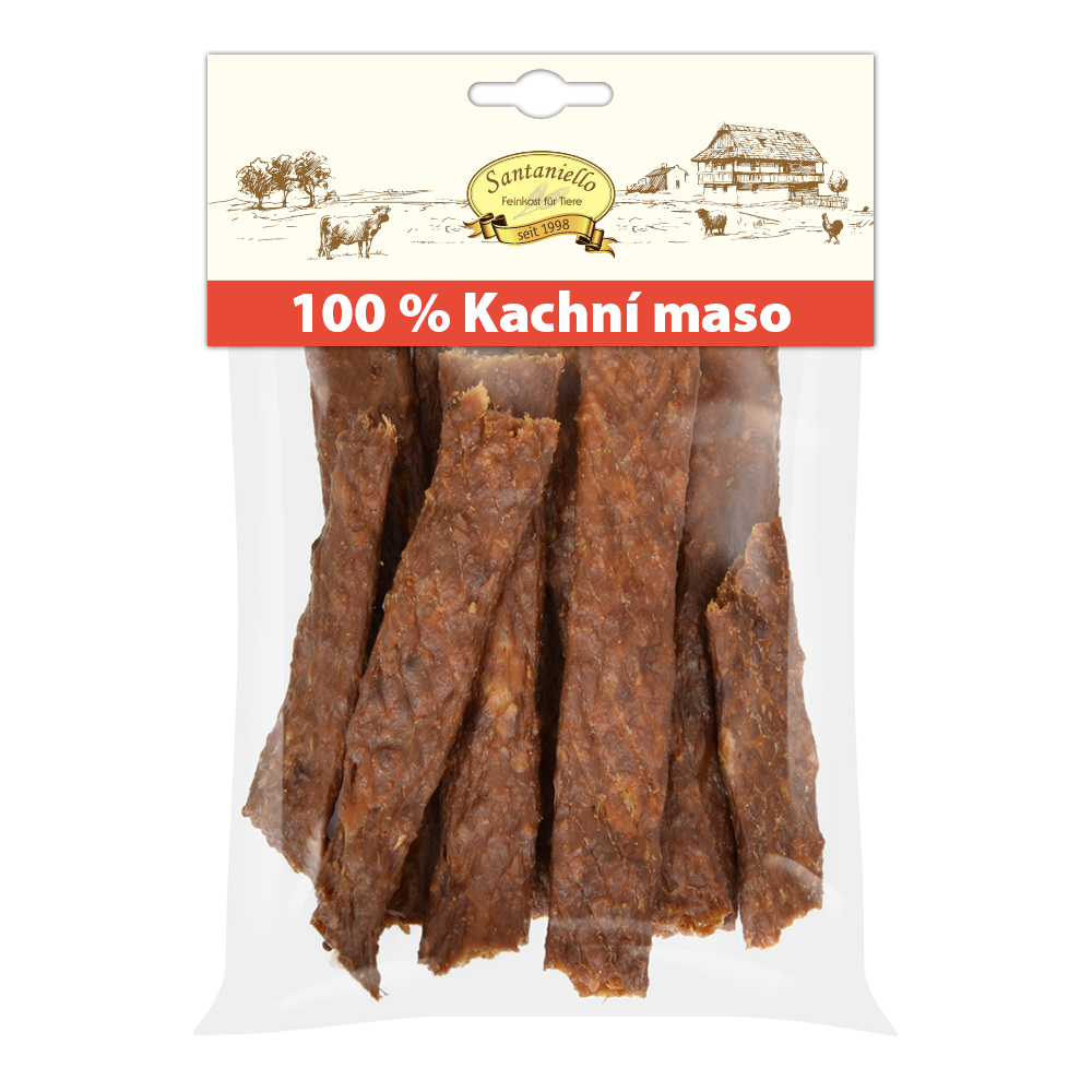 Santaniello Plátky z kachního masa pro psy 100 g Váha: 100 g