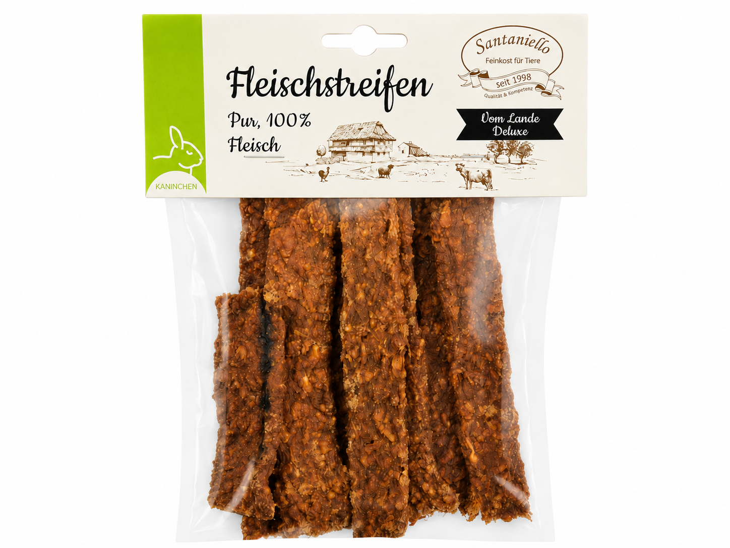 Santaniello Plátky z králičího masa pro psy 100 g Váha: 100 g