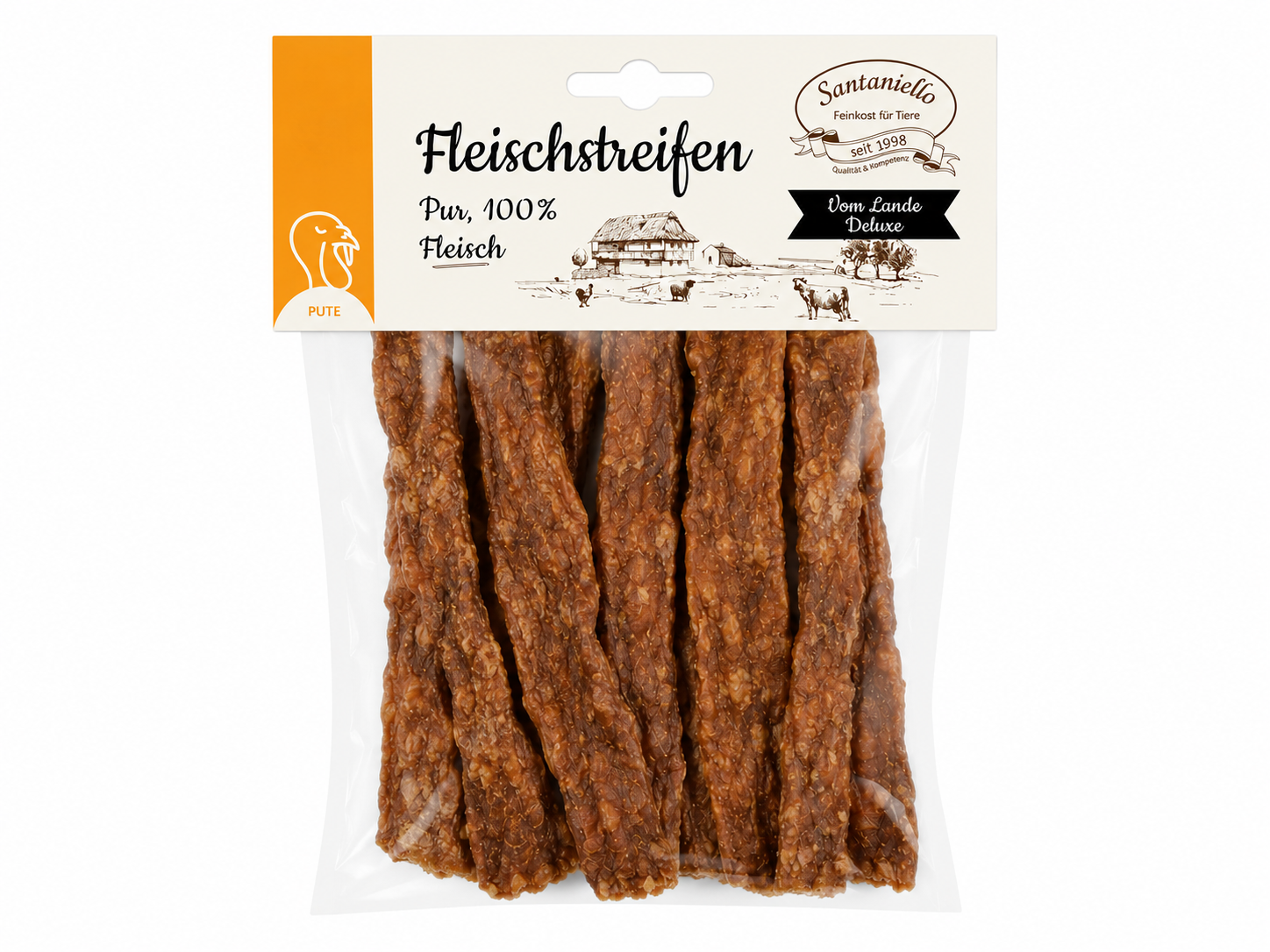 Santaniello Plátky z krůtího masa pro psy 100 g Váha: 100 g
