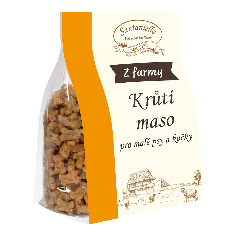 Santaniello Sušenky z krůtího masa 130 g  - malé Váha: 130 g
