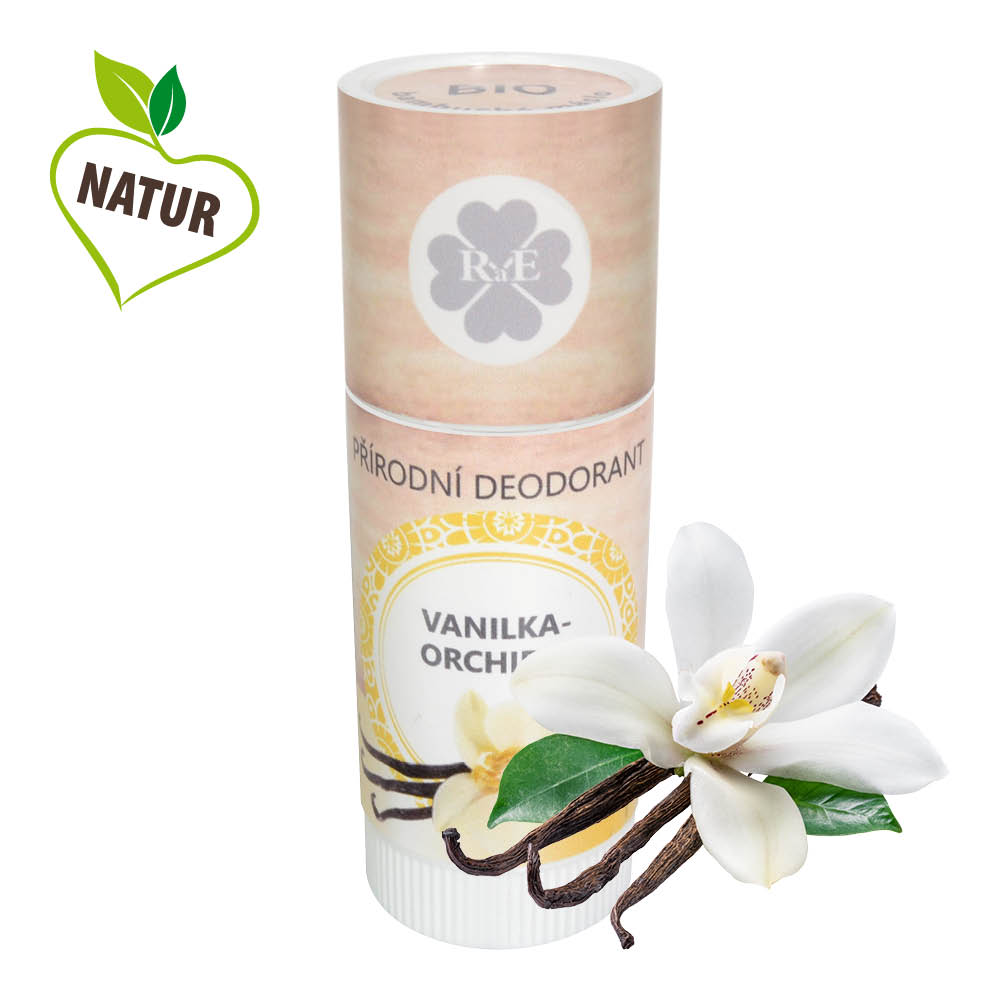 RaE Přírodní tuhý BIO deodorant - Vanilka orchidej 25 ml Objem: 25 ml