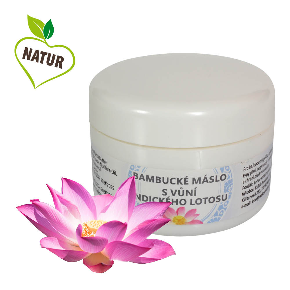 RaE Bambucké máslo - Indický lotos 50 ml Objem: 50 ml