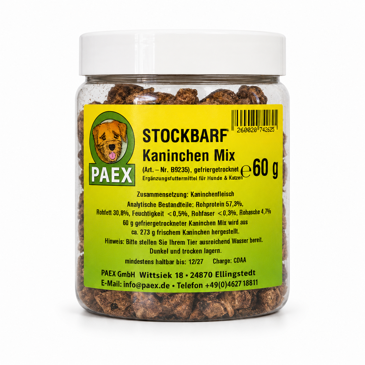 Paex Králičí mix, mrazem sušený 60 g Váha: 60 g