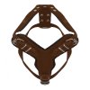 Postroj pro psy - kožený - robustní - hnědý