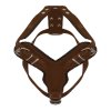 Postroj pro psy - kožený - robustní - hnědý