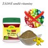 Přírodní doplněk stravy pro psy „Fit-BARF Bio Mix luční byliny“ neobsahuje žádné umělé vitamíny.