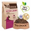 Jehněčí granule pro psy Fit-Crock Active jsou lisované za studena.